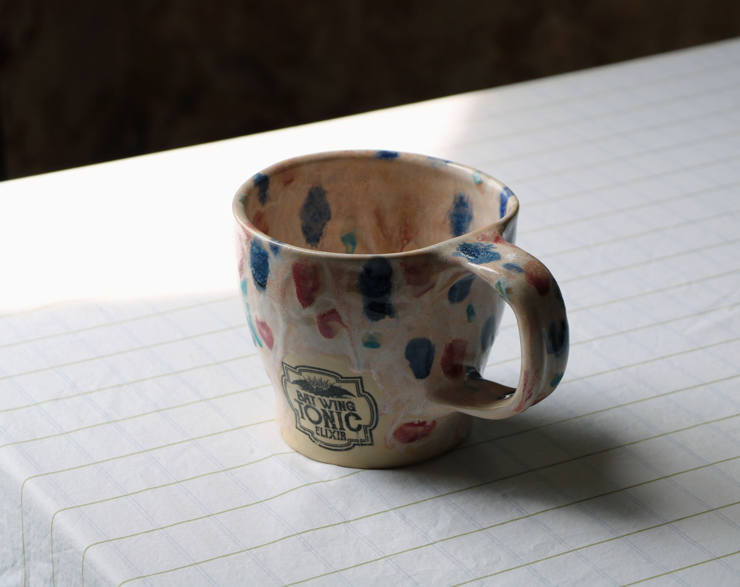 Pink & Blue Dotted Mug