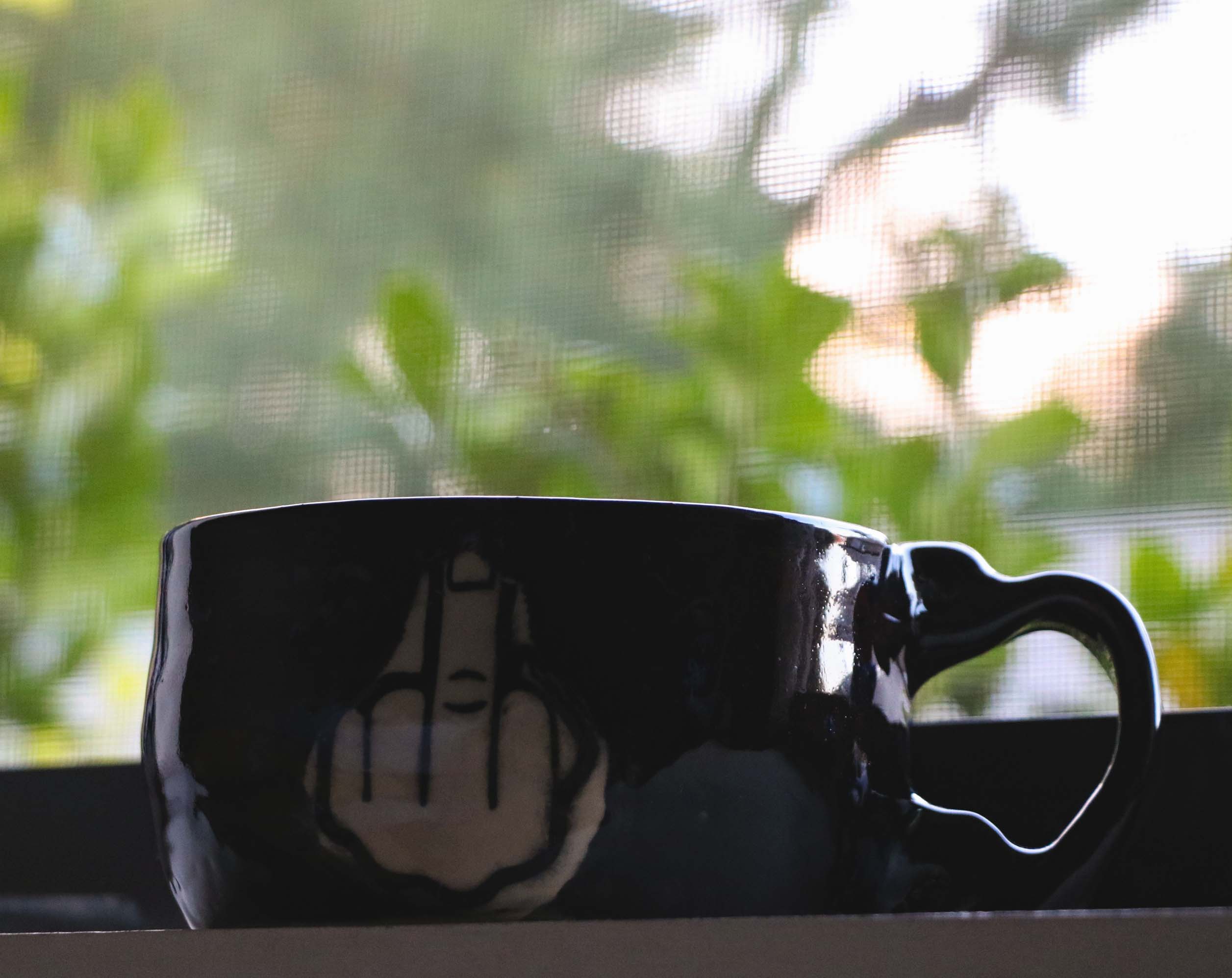 Warmest Regards Black Mug