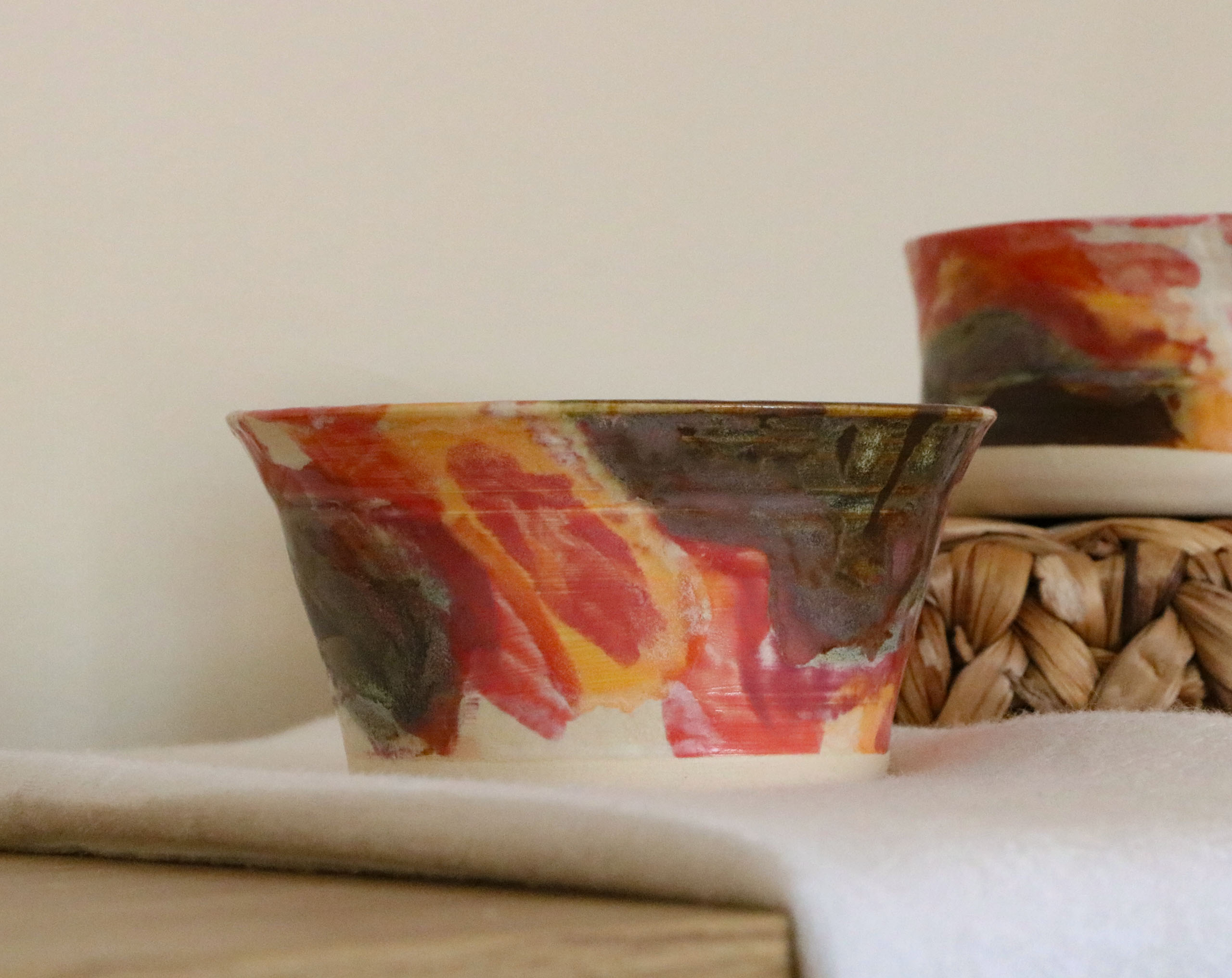 Large Red Bowl