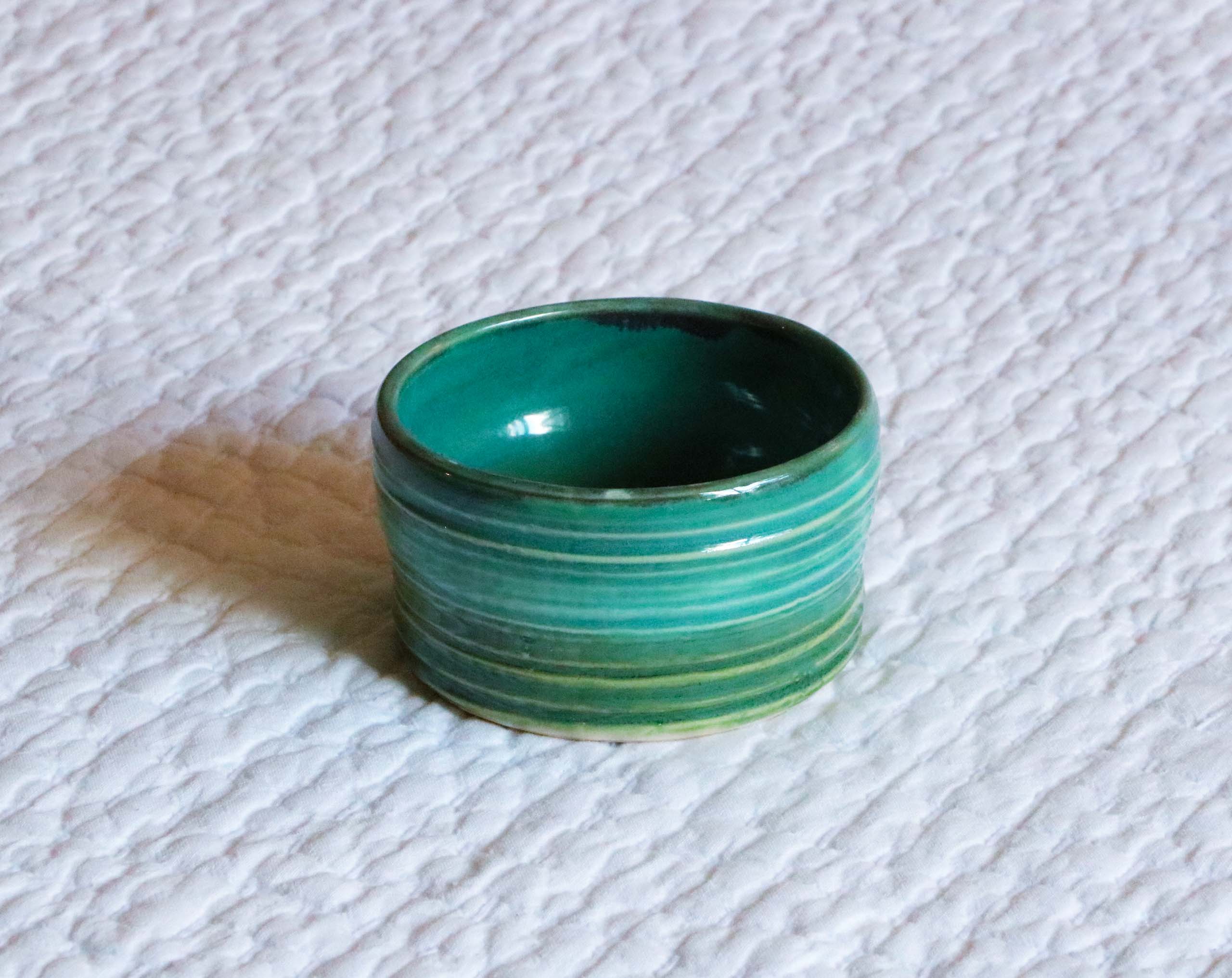 Lagoon Glow Blue Green Bowl