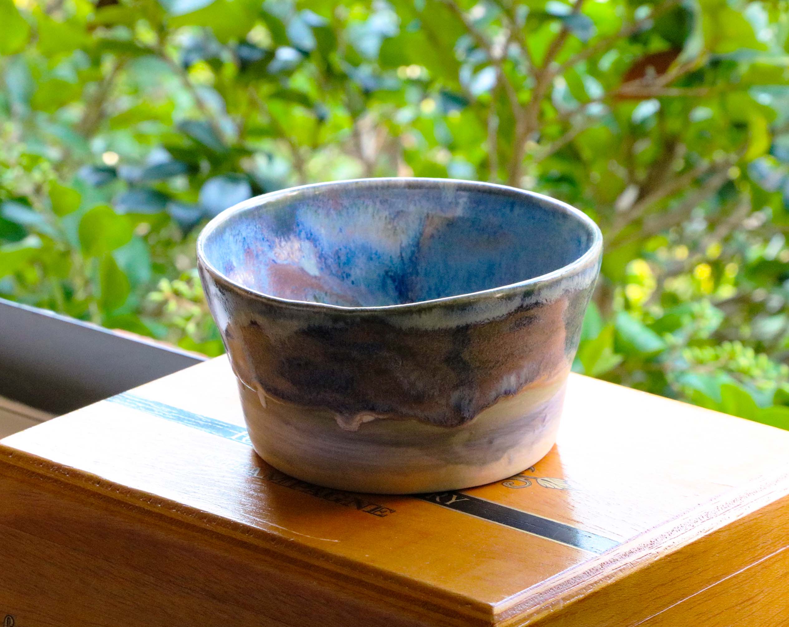 Teal Catchall Blue Bowl
